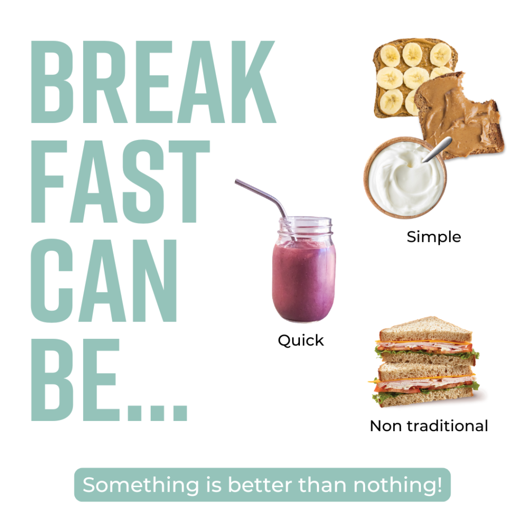 Breakfast for high school athletes options that are simple, quick, or non traditional